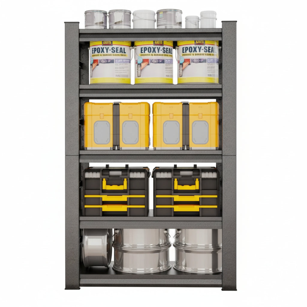 5-Tier Adjustable Heavy Duty Metal Shelving Unit for Garage Pantry Shelves