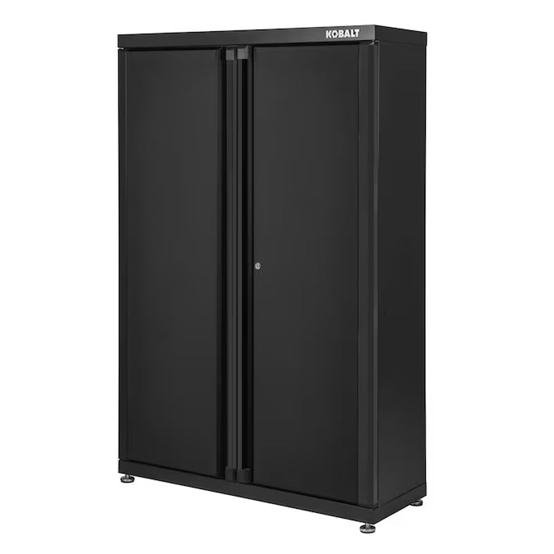 48-In W X 72-In H X 18.5-In D Freestanding Steel Garage Cabinet in Silver