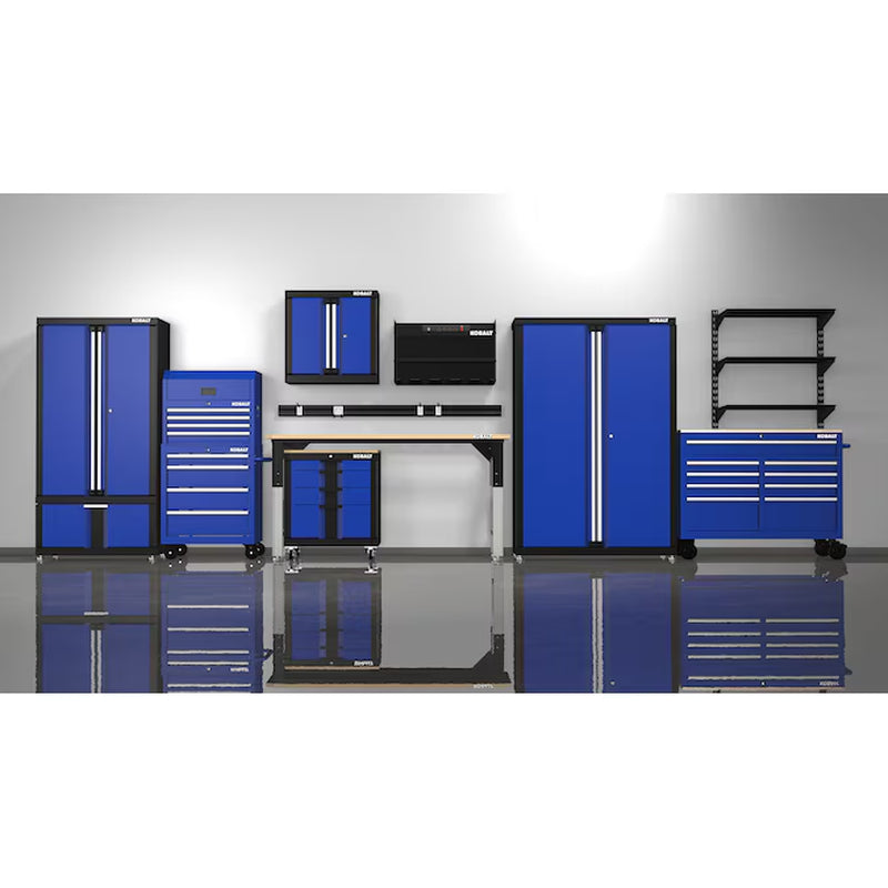 48-In W X 72-In H X 18.5-In D Freestanding Steel Garage Cabinet in Silver