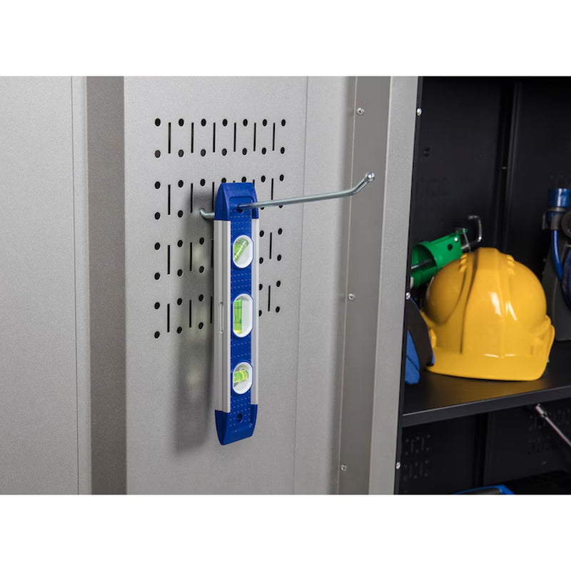 48-In W X 72-In H X 18.5-In D Freestanding Steel Garage Cabinet in Silver