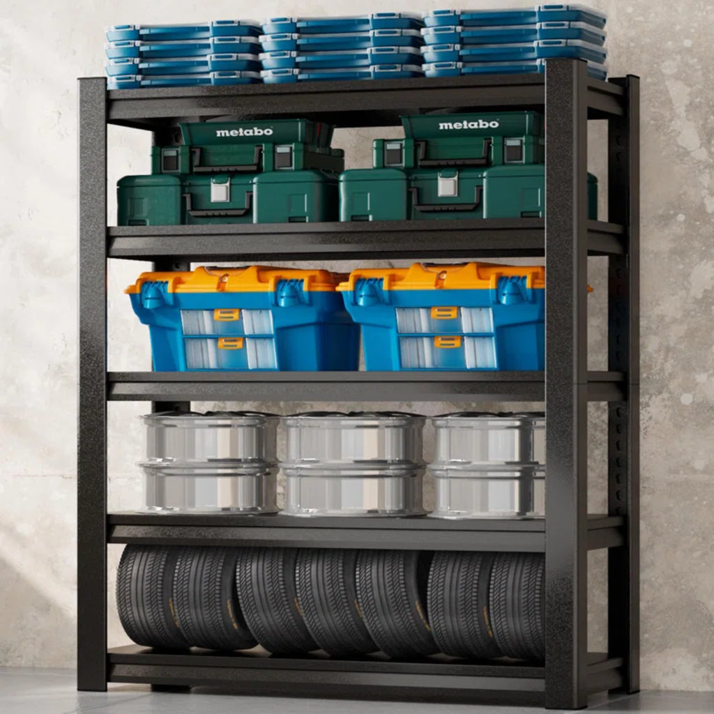 5-Tier Adjustable Heavy Duty Metal Shelving Unit for Garage Pantry Shelves