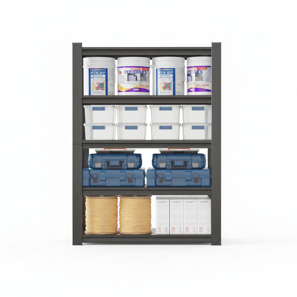 5-Tier Adjustable Heavy Duty Metal Shelving Unit for Garage Pantry Shelves