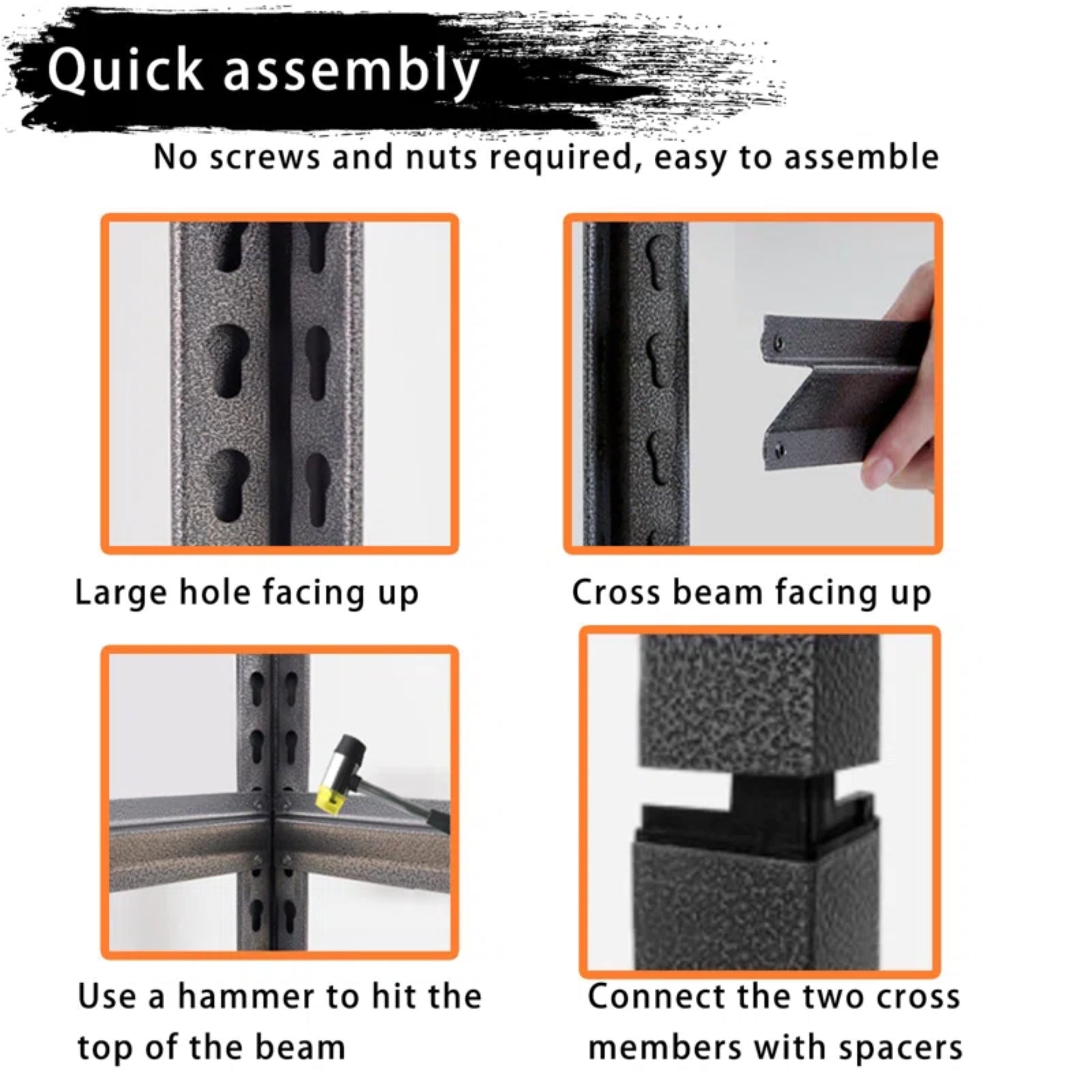 5-Tier Adjustable Heavy Duty Metal Shelving Unit for Garage Pantry Shelves