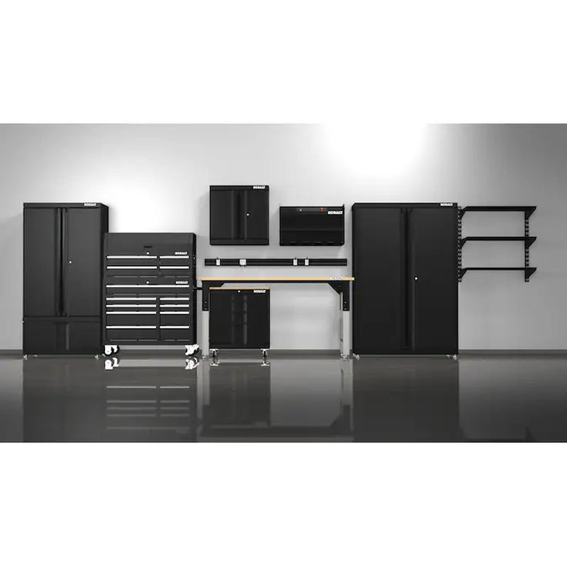 48-In W X 72-In H X 18.5-In D Freestanding Steel Garage Cabinet in Silver