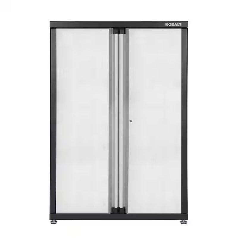 48-In W X 72-In H X 18.5-In D Freestanding Steel Garage Cabinet in Silver