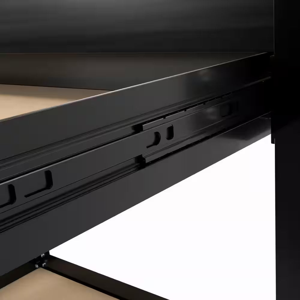 24 In. D X 63 In. H Tools Cabinet Working Tables Workbench Tool Storage Workshop Table with Drawers and Pegboard