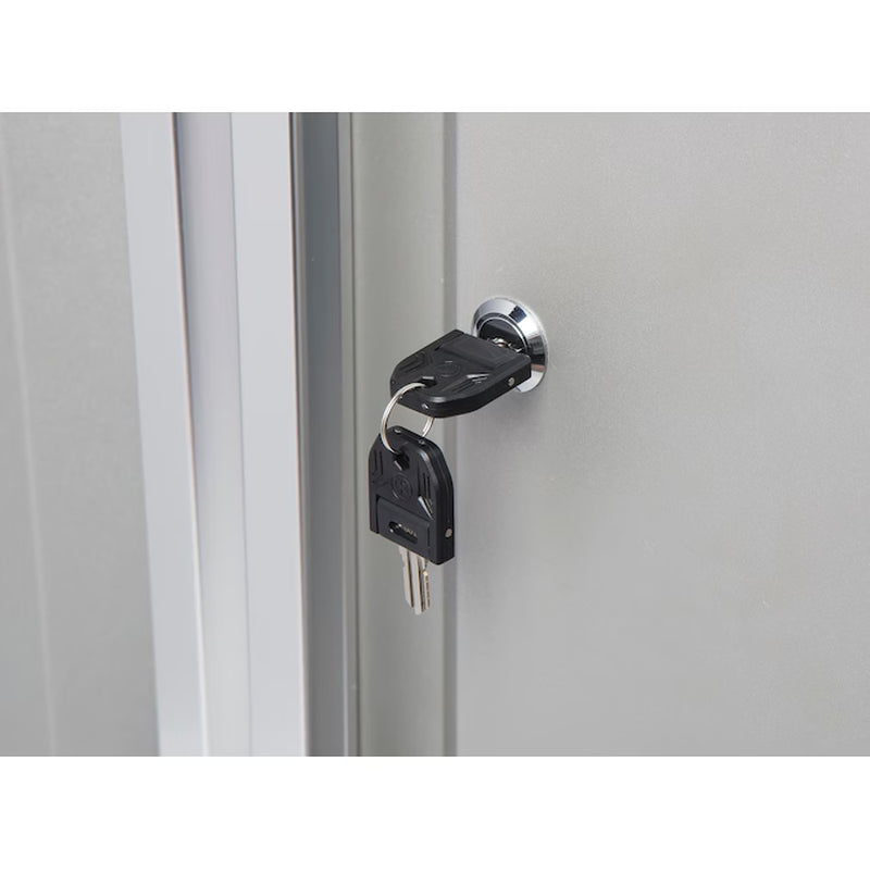 48-In W X 72-In H X 18.5-In D Freestanding Steel Garage Cabinet in Silver