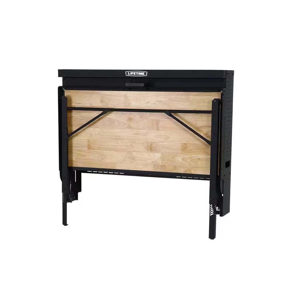 47 In. W X 31 In. D Wall-Mounted Folding Work Table